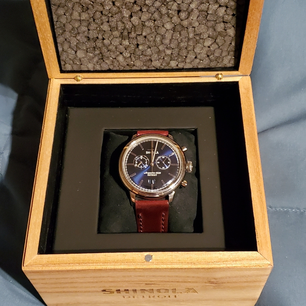New Shinola Bedrock Chronograph